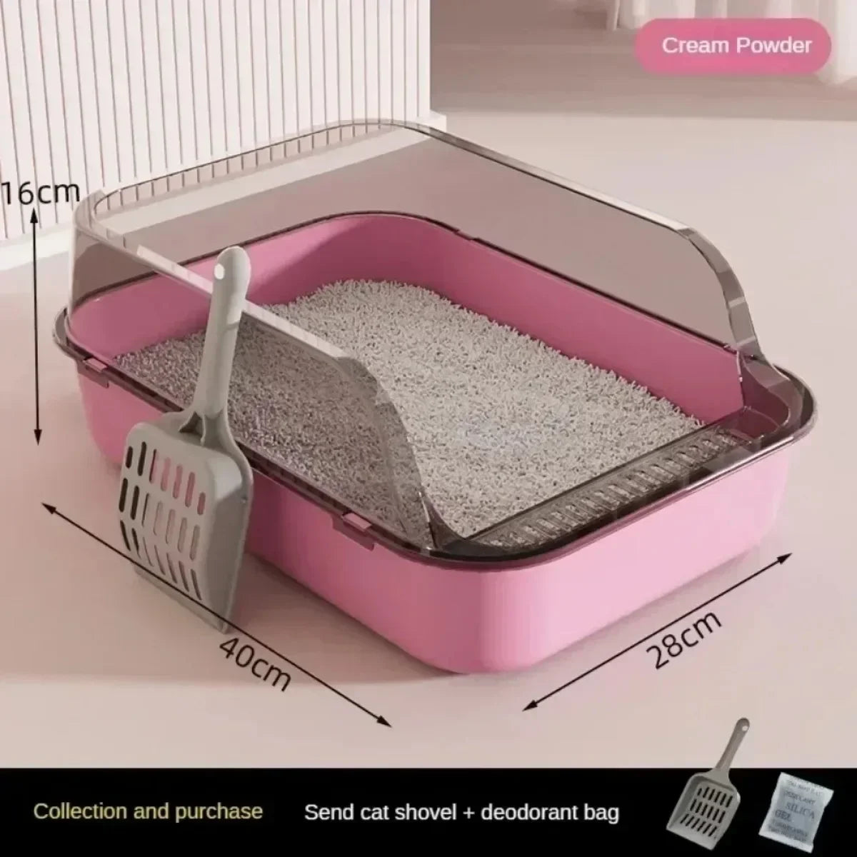 Open Cat Litter Box