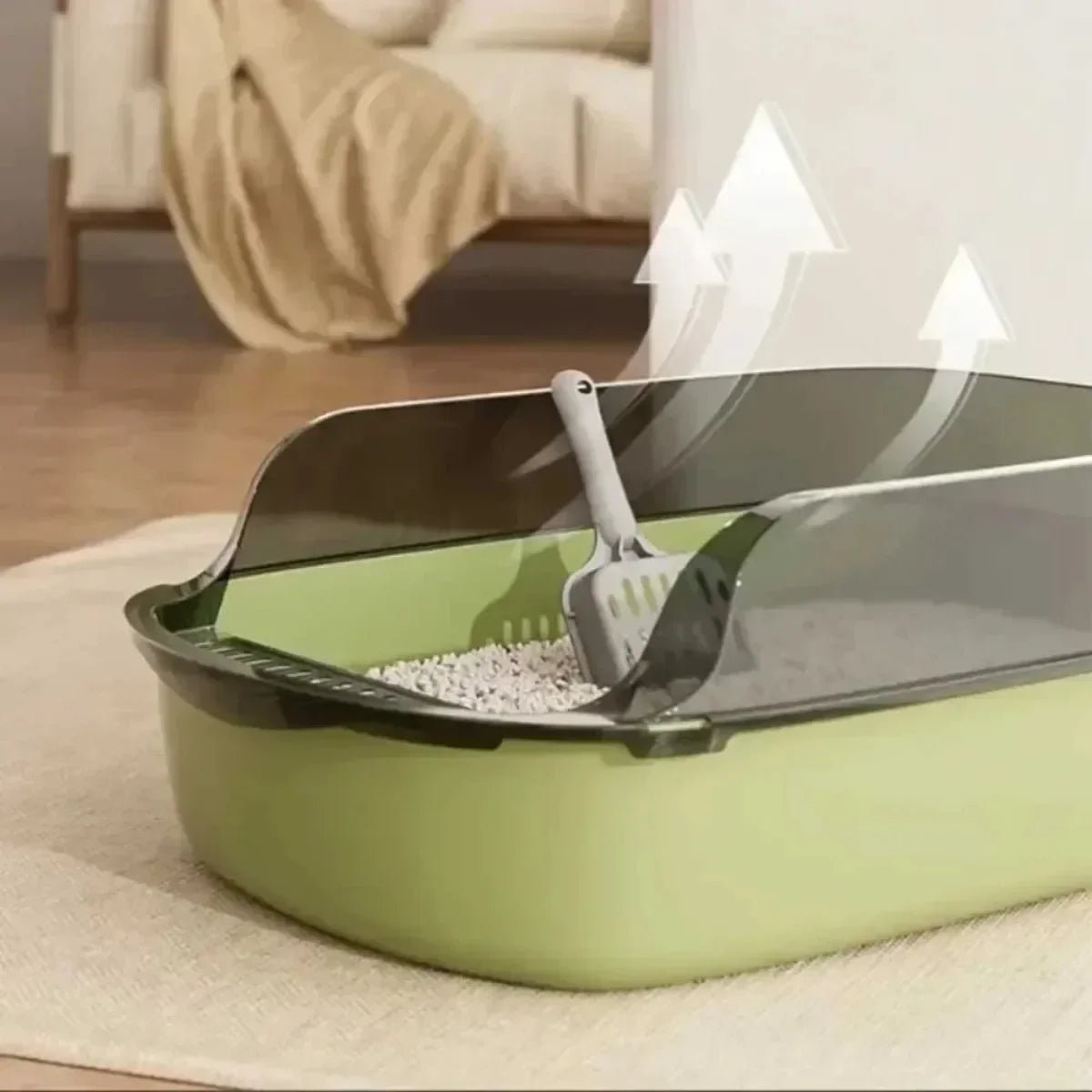 Open Cat Litter Box